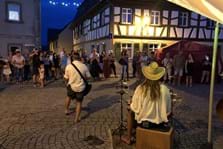 Stadtfest Musiker Abends