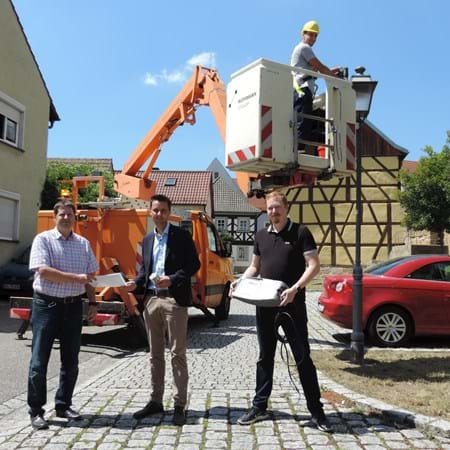 Bayernwerk beleuchtet Baunach klimaschonend mit LED