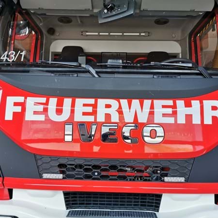 Feuerwehr MTW von Vorne Gemeinde Lauter