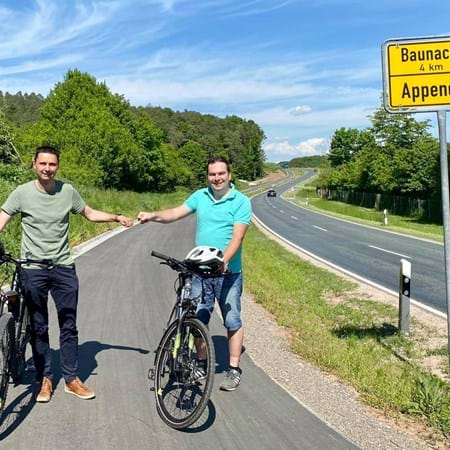 Einweihung des Radwegs Baunach-Lauter
